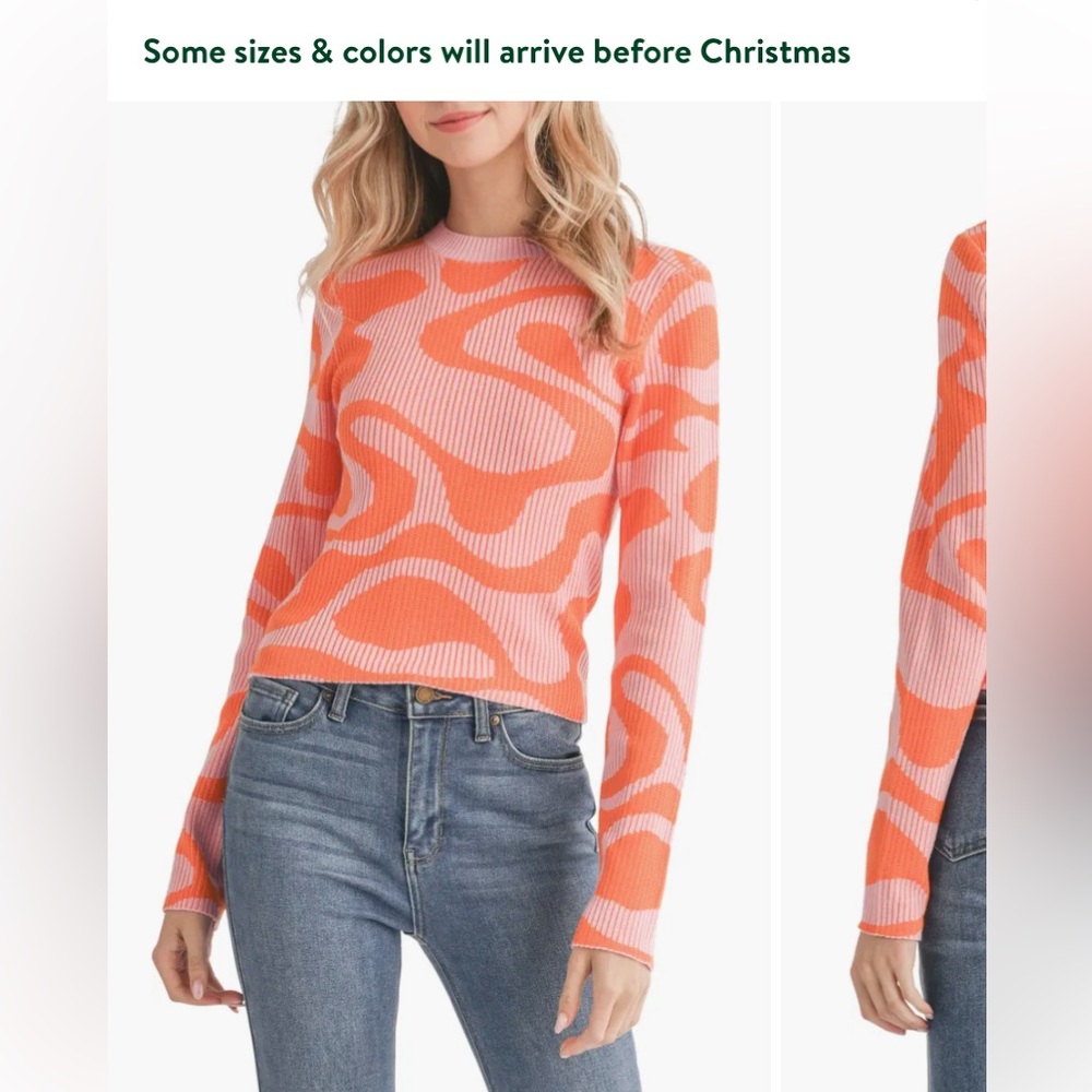 All‎ in Favor by Nordstrom swirl pattern thrill sweater. Never worn . Retail 52